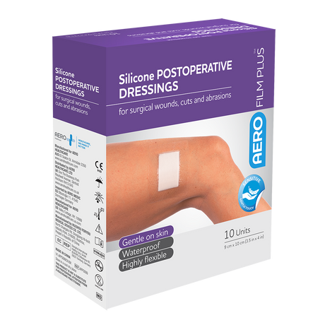 Sensitive Silicone Postoperative Dressing 9 x 10cm Box/10