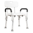Shower Chair Aluminium Rust Free Adjustable Height