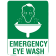 Small Metal Emergency Eyewash Sign 30 x 22.5cm