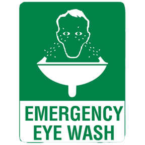 Small Metal Emergency Eyewash Sign 30 x 22.5cm