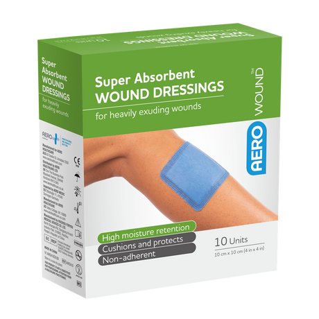 Super Absorbent Wound Dressing 10 x 10cm