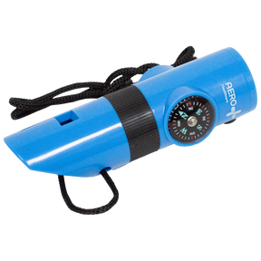 Survival First Aid Whistle (Torch, Whistle, Mirror, Magnifying Glass, Compass)