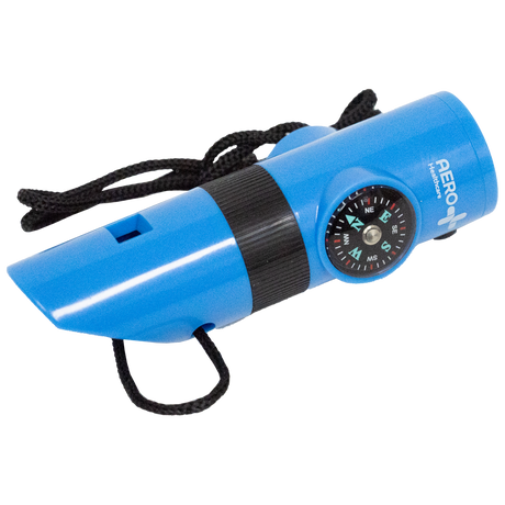 Survival First Aid Whistle (Torch, Whistle, Mirror, Magnifying Glass, Compass)