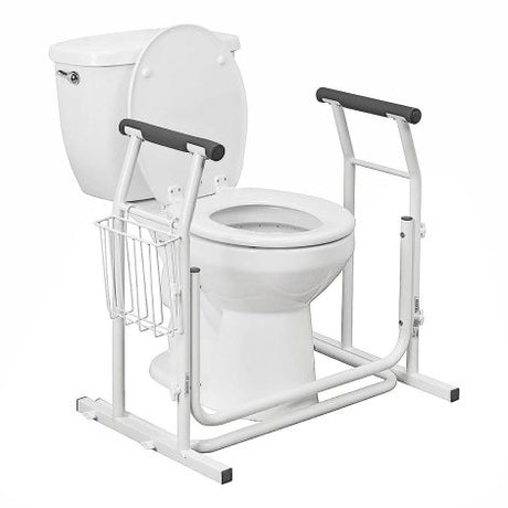 Toilet Surround Support Rails with Basket