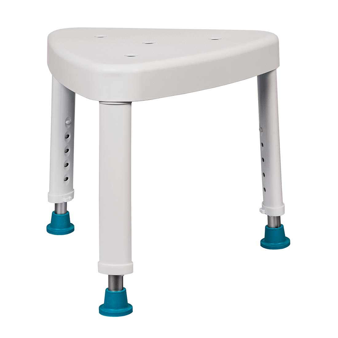 Triangular Point Stool Triangular Corner Shower Stool | Adjustable Height Bath Safety Seat ...