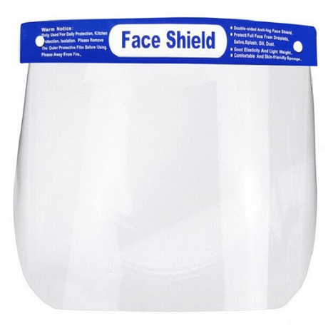 Safety Transparent Protective Full Face Shield - 10/Pcs