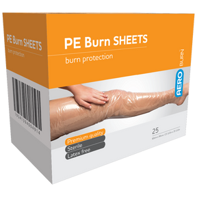 Polyethylene Burn Sheets 60 x 90cm Box/25