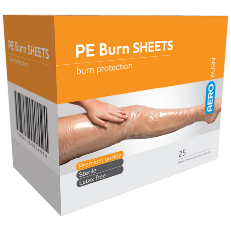 Polyethylene Burn Sheets 60 x 90cm Box/25