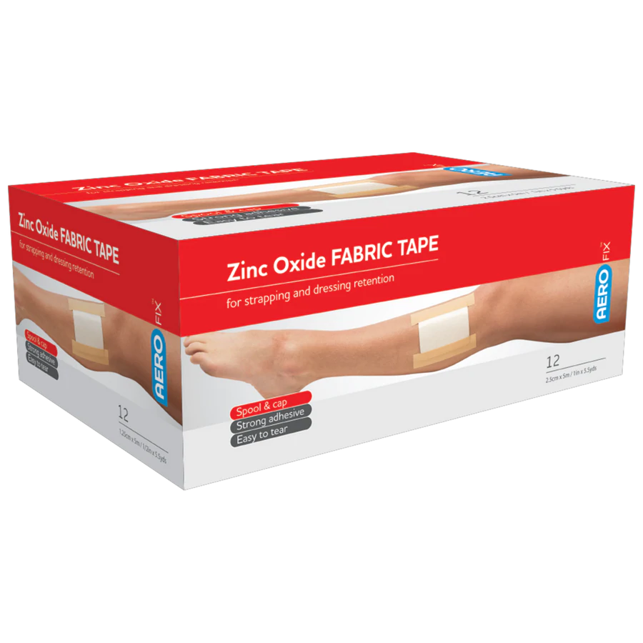 Zinc Oxide Tape 2.5cm x 5M Box/12