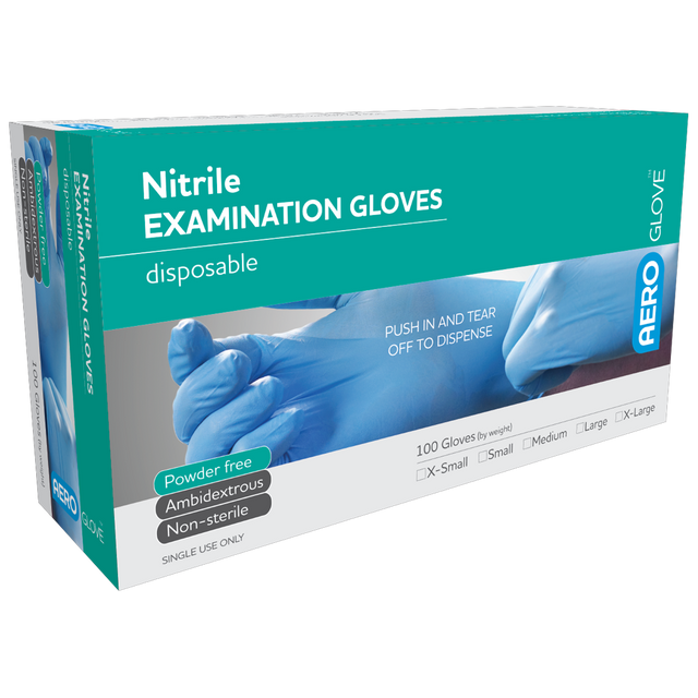 Nitrile Powder-Free Gloves Box/100