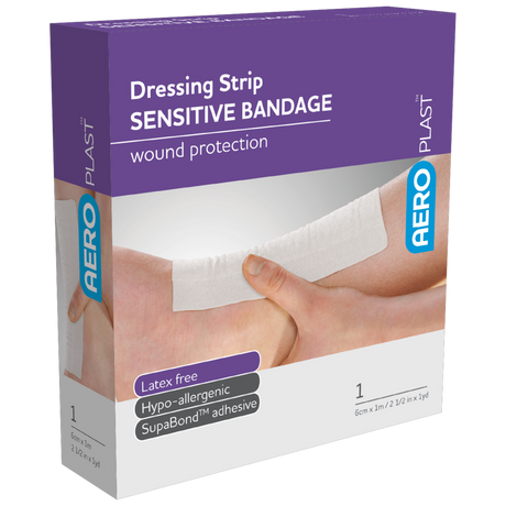 Sensitive Dressing Strip 6cm x 1M - 6 Boxes