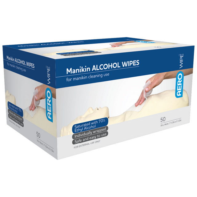 Ethyl Alcohol Manikin Swab 19 x 14cm Box/50