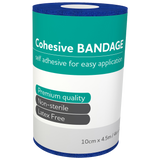 Blue Cohesive Bandages 10cm x 4.5M