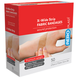 Premium Fabric X-Wide Strips 7.5 x 2.5cm Box/50