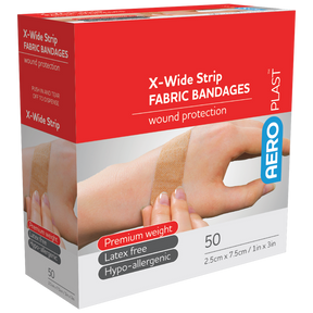 Premium Fabric X-Wide Strips 7.5 x 2.5cm Box/50