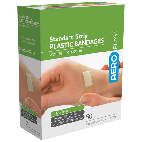 Plastic Standard Strip 7.2 x 1.9cm Box/50