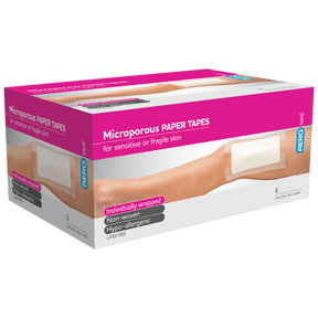 White Microporous Paper Tape 5cm x 5M Box/6