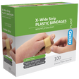 Plastic X-Wide Strip 7.5 x 2.5cm Box/100