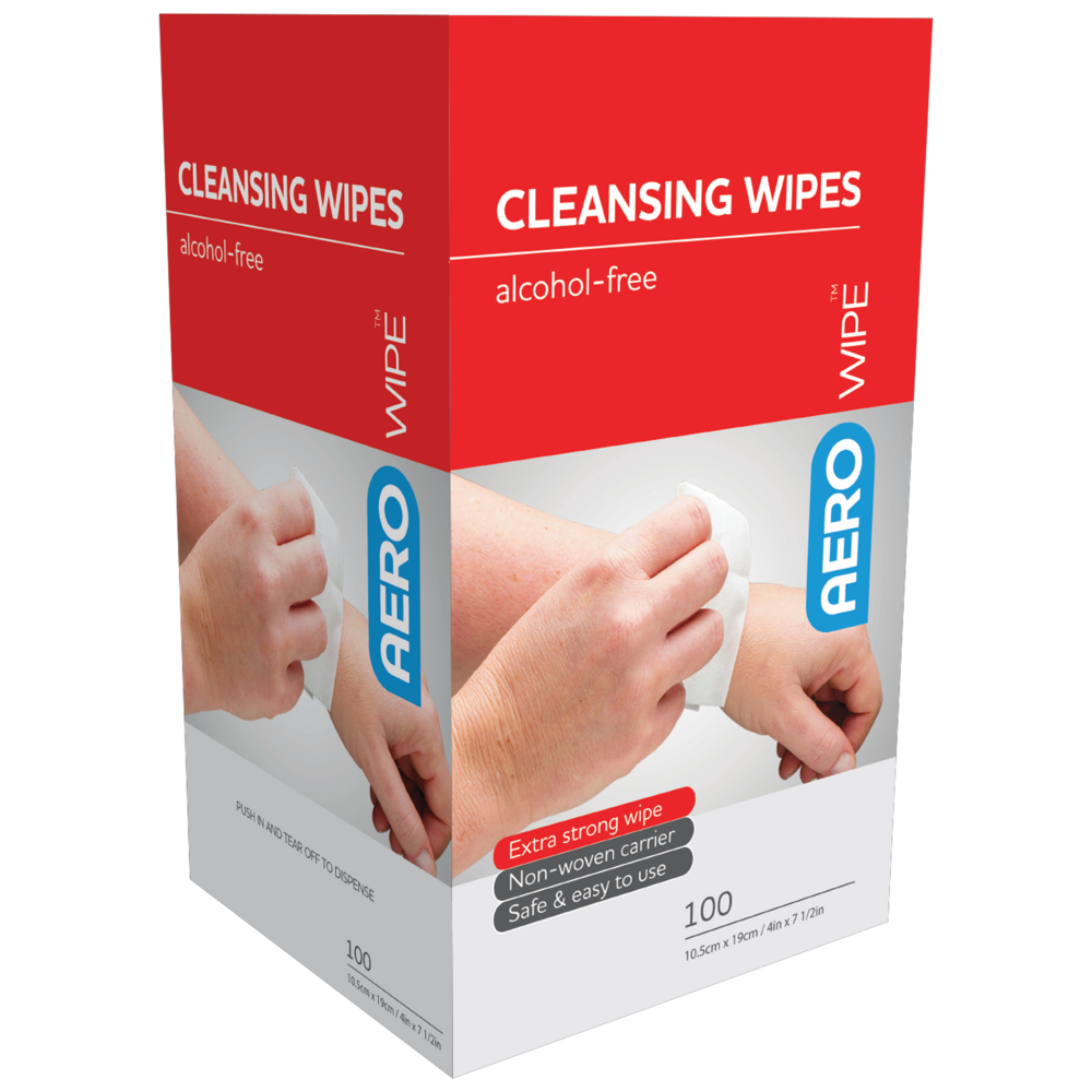 Alcohol-Free Cleansing Wipes Box/100