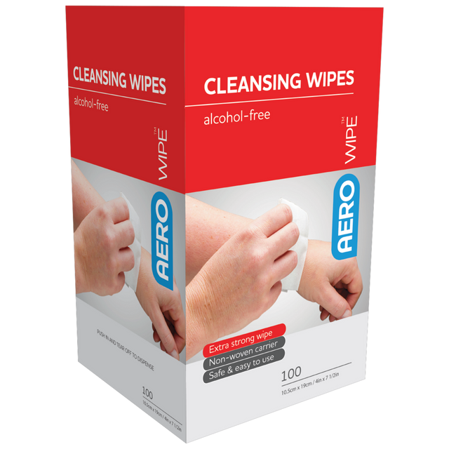 Alcohol-Free Cleansing Wipes Box/100