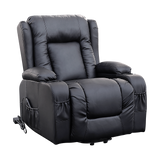 Palermo Electric Lift Recliner Chair - 150kg Black