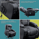 Palermo Electric Lift Recliner Chair - 150kg Black
