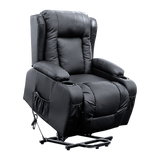 Palermo Electric Lift Recliner Chair - 150kg Black