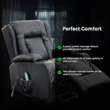 Palermo Electric Lift Recliner Chair - 150kg Black