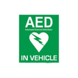 CARDIACT AED In Vehicle Window Sticker 10 x 12cm