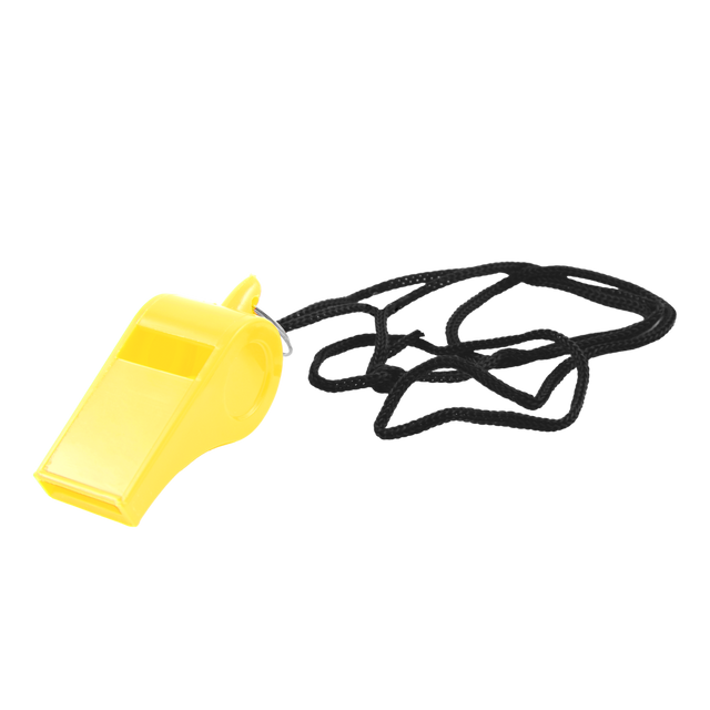 Yellow Plastic First Aid Whistle