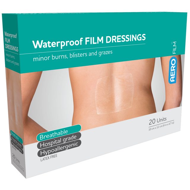 Waterproof Film Dressing 10 x 12cm Box/20