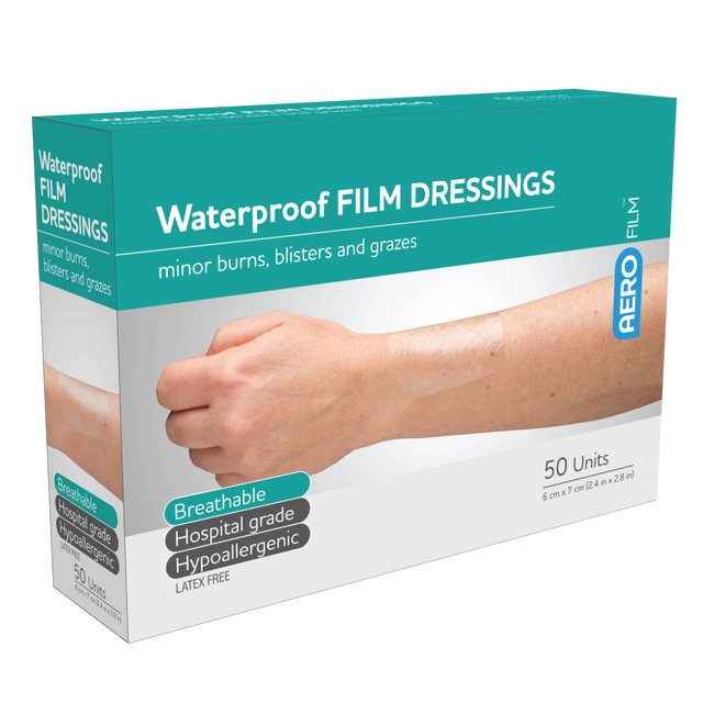 Waterproof Film Dressing 6 x 7cm Box/50