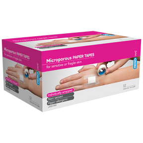 White Microporous Paper Tape 2.5cm x 5M Box/12