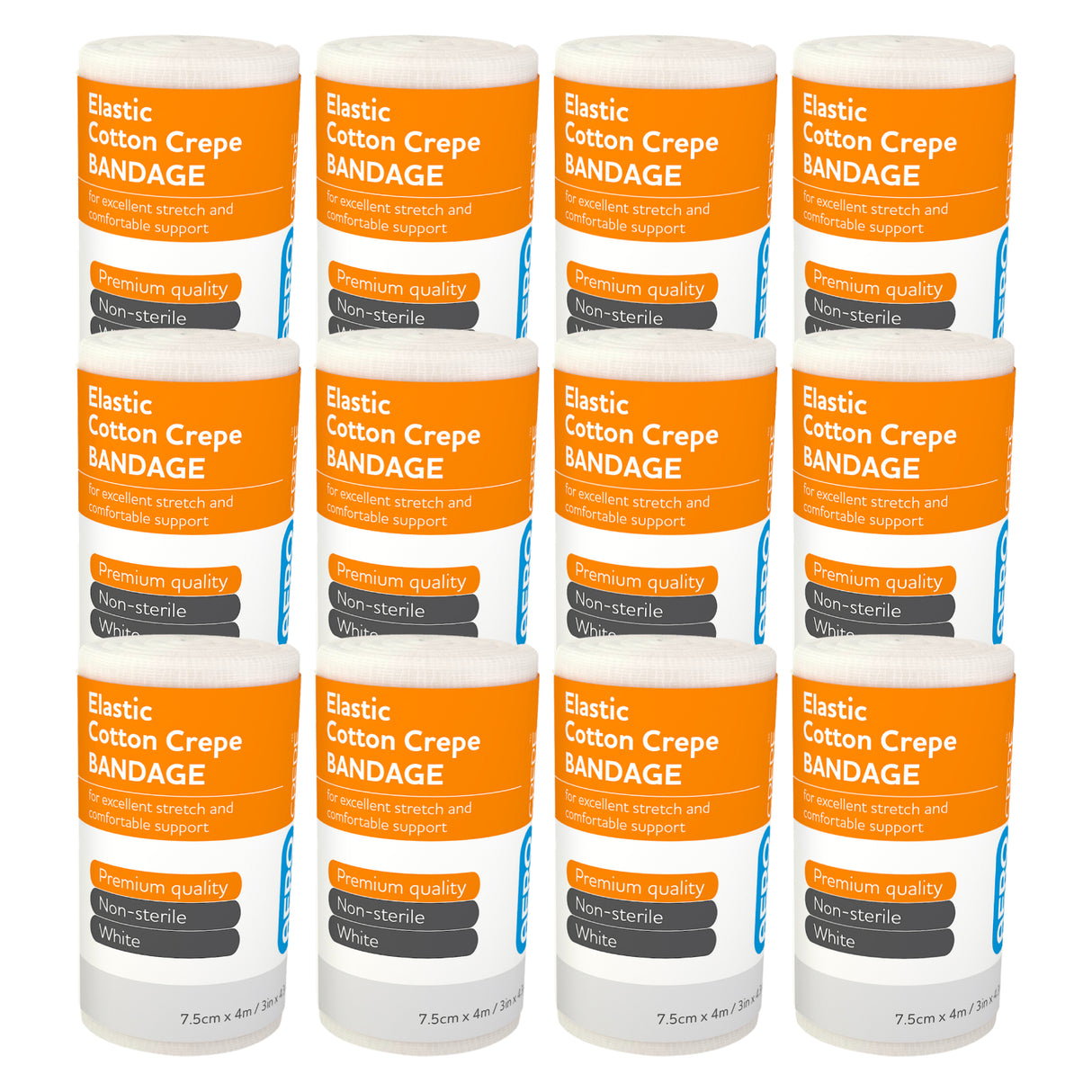 Elastic Crepe Bandage – Pack of 12