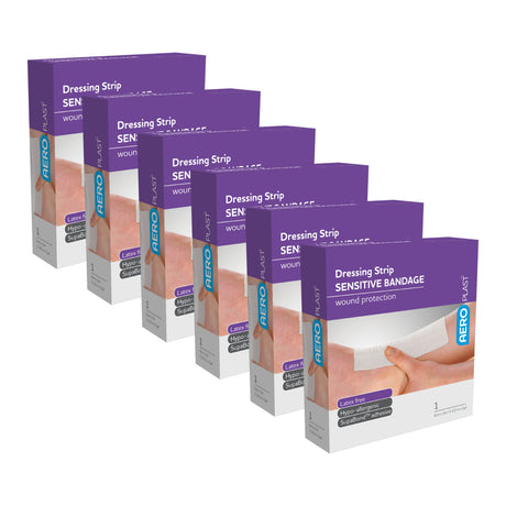 Sensitive Dressing Strip 6cm x 1M - 6 Boxes