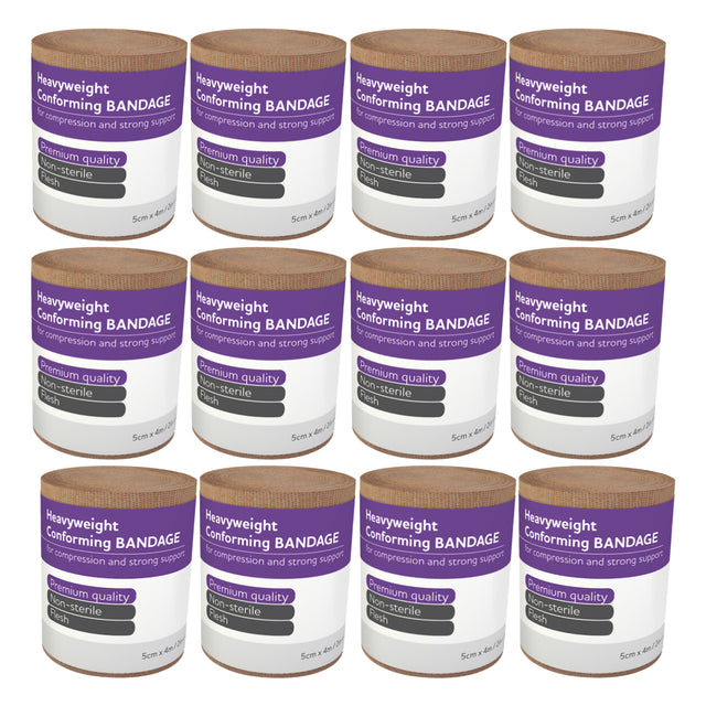 Heavyweight Conforming Bandage 5cm x 4M Wrap/12