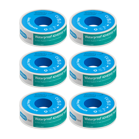 Waterproof Adhesive Tape 1.25cm x 5M - 9 Pack