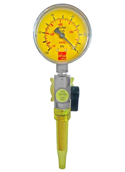 Central Vacuum - Suction Attachment with Gauge