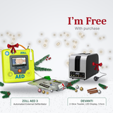 ZOLL AED 3 Fully Automatic Defibrillator + Free Devanti 2-Slice Toaster 
