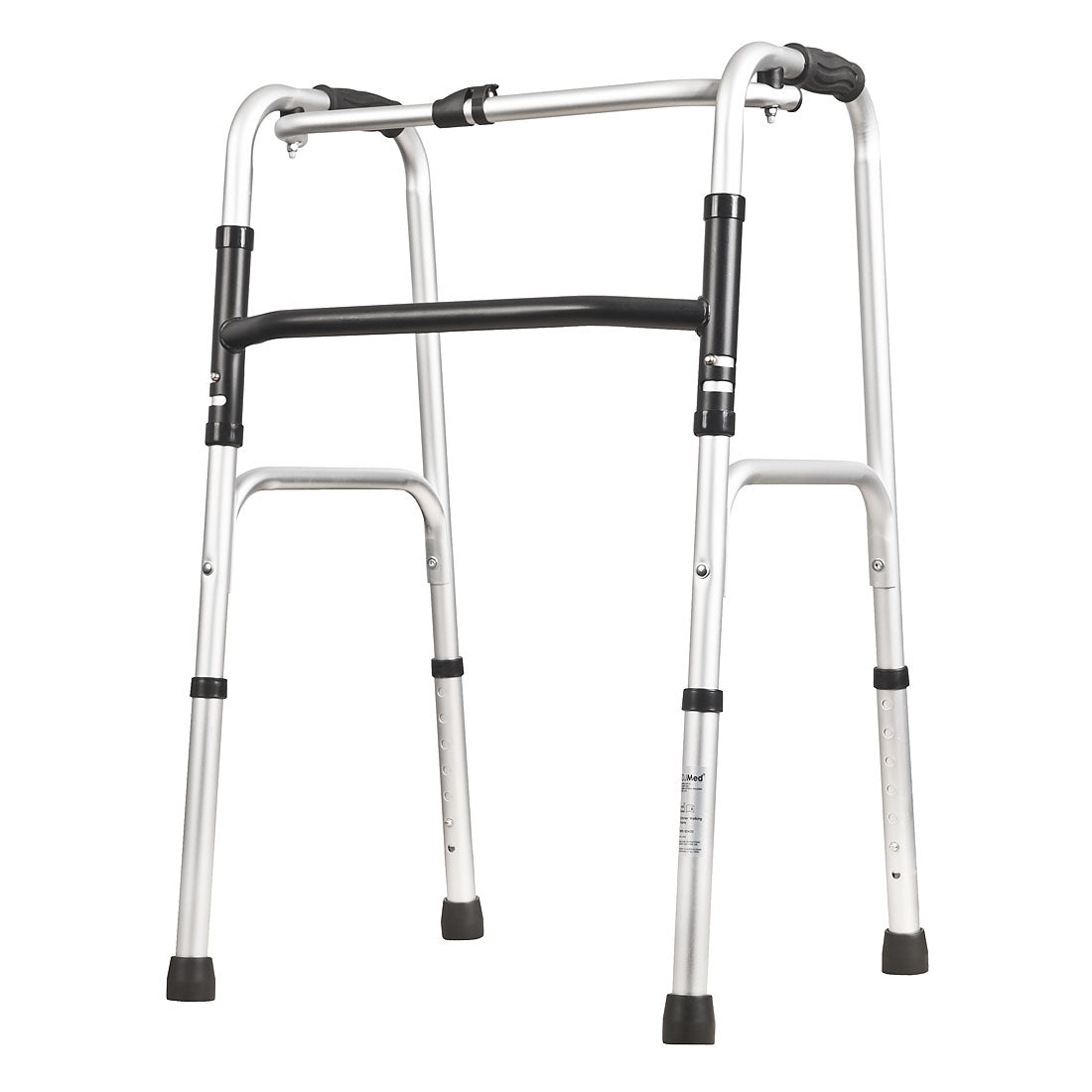 Deluxe Zimmer Frame, Folding - Walking Frame With Wheels