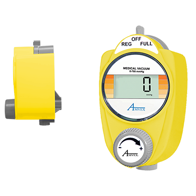 Amvex Suction Regulator - Continuous Three Mode High (0-760 mmhg) - Digital with Bronze Filter