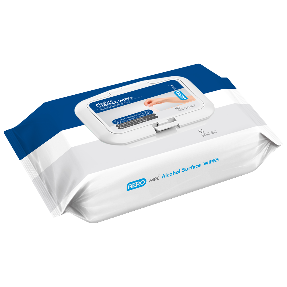 75% Isopropyl Alcohol Surface Wipes Pouch/60