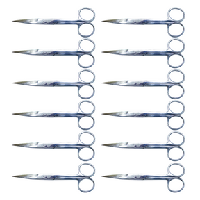 Medical Scissors Stainless Steel 13cm Sharp/Sharp 12/Pk