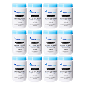12x LinarMedical 70% HC Disinfectant Wipes – Antiseptic Cleaning