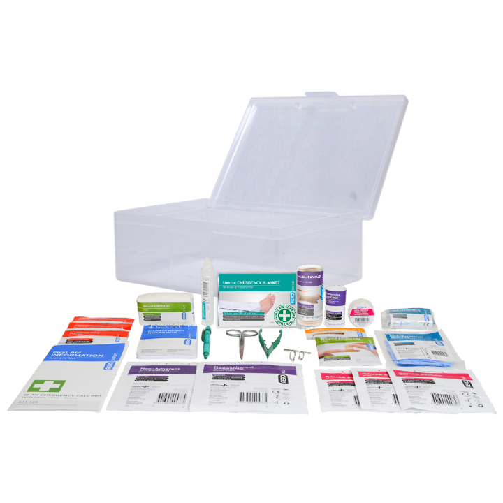Caravan First Aid Kit 19.5 x 13.6 x 6.6cm – Compact Travel Emergency Kit