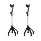 Rebotec Quadro - Quad Forearm Crutch - Black, Pair