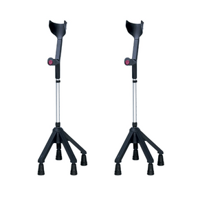 Rebotec Quadro - Quad Forearm Crutch - Black, Pair
