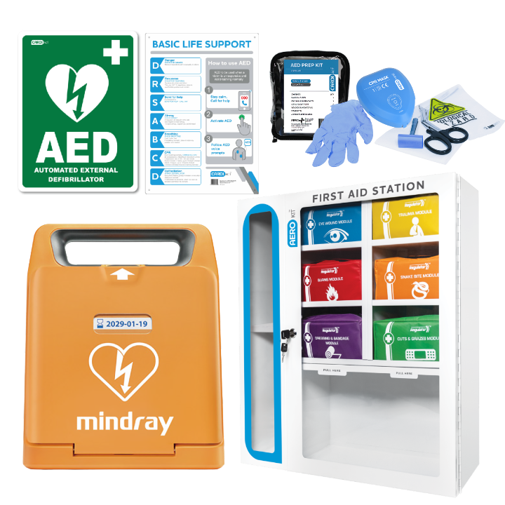 MINDRAY C1A Fully-Automatic Defib - With First Aid Station