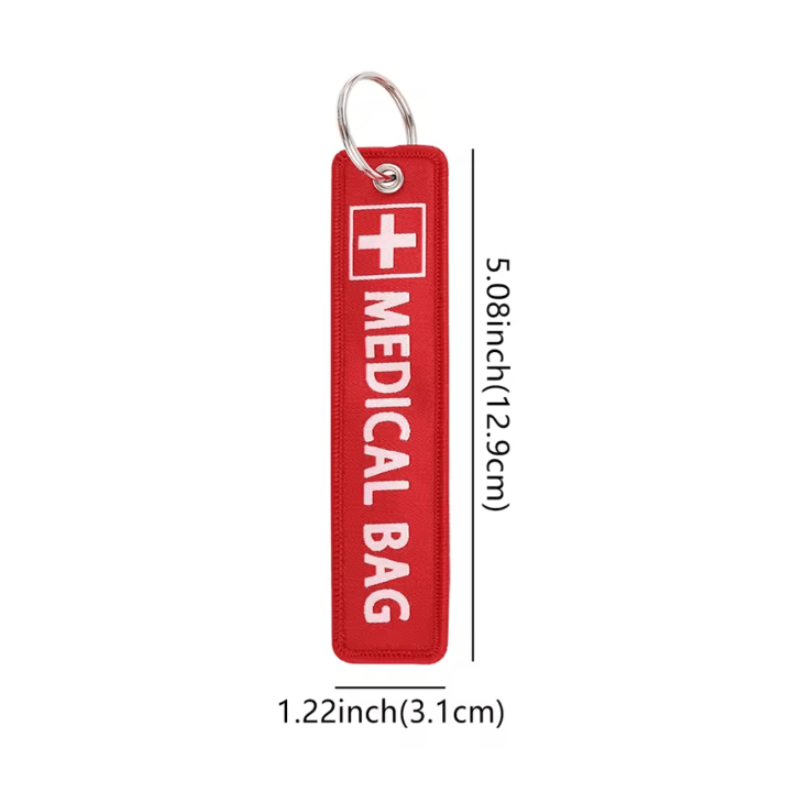 Embroidery Medical Bag Tag