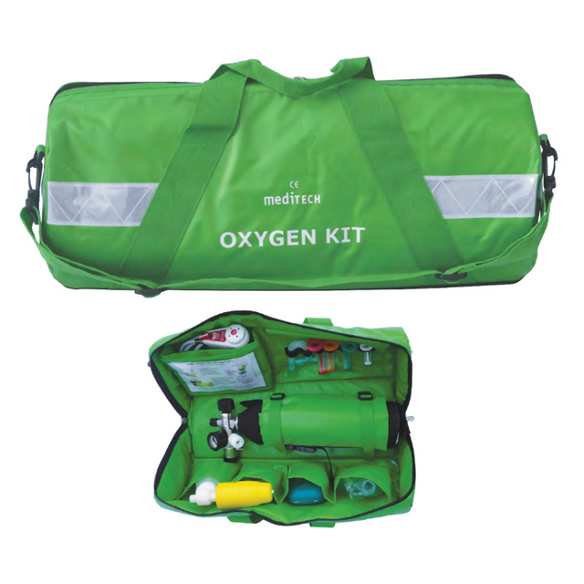 Green Oxygen Kit Bag (Wipe Clean)